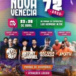 Confirmadas atrações para a Festa da Cidade de Nova Venécia